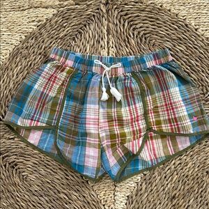 Pink Chicken Plaid Shorts